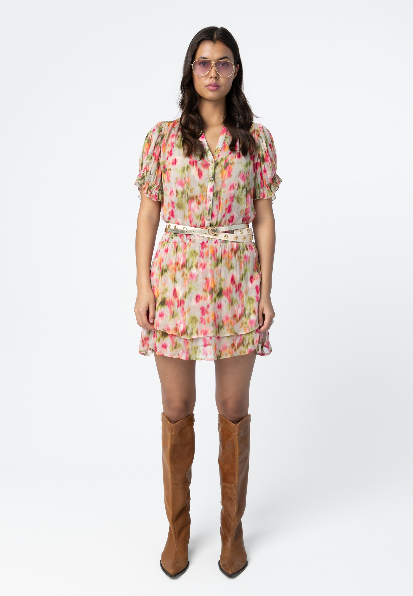 COSTER COPENHAGEN - Top in floral fade print