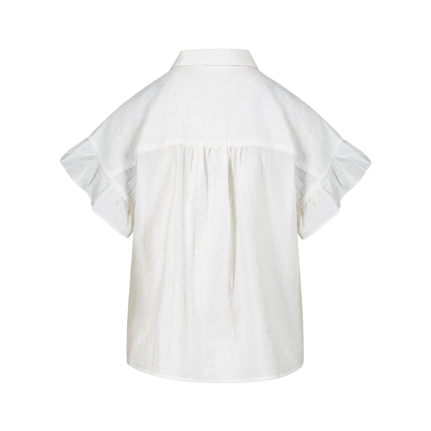 COSTER COPENHAGEN - Shirt with ruffle sleeves - White