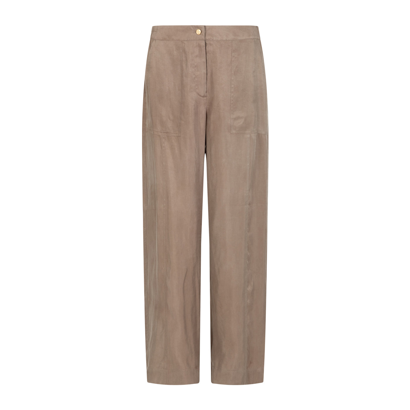 COSTER COPENHAGEN - Loose pants in lyocell - Sille fit - Moon rock