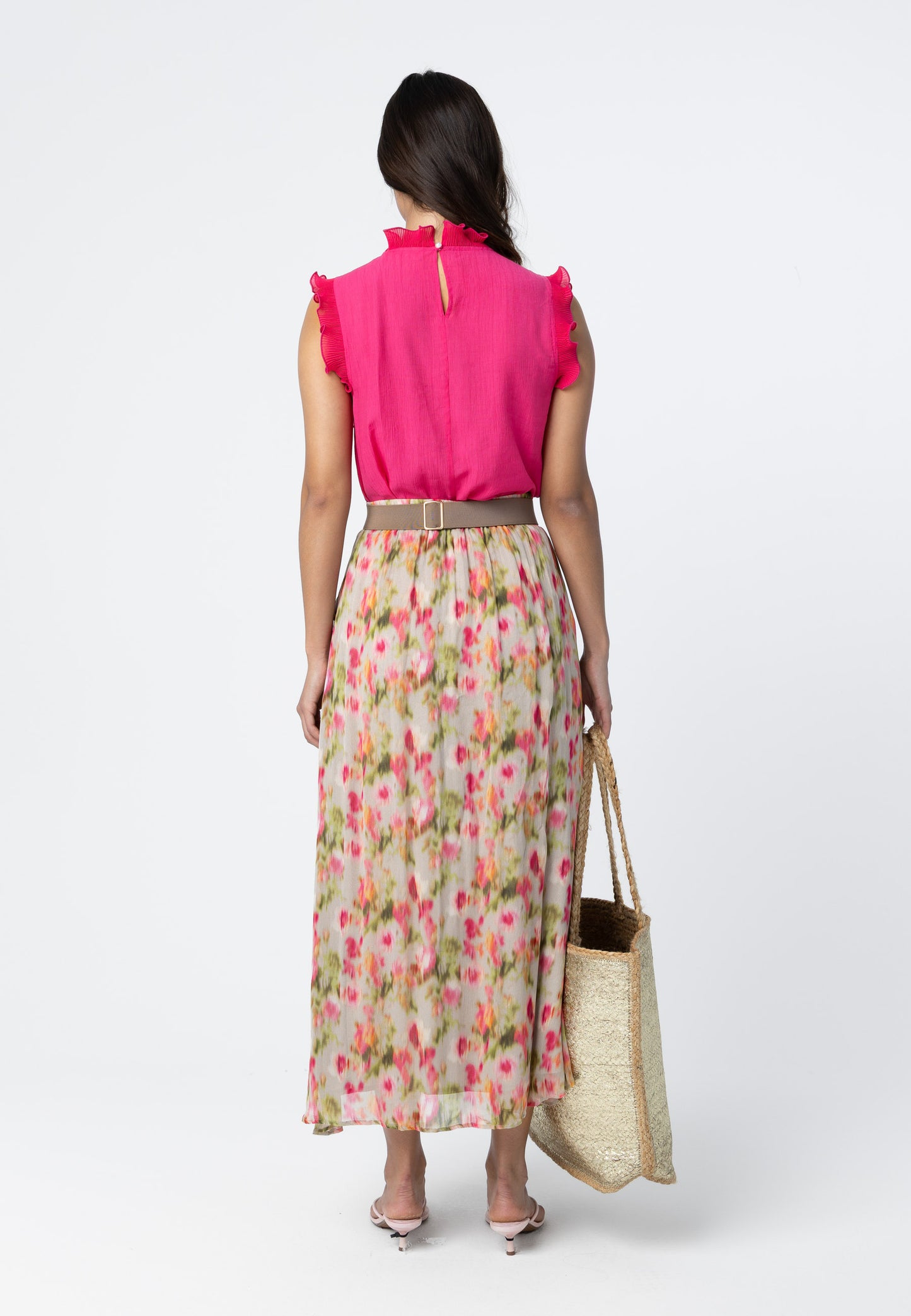 COSTER COPENHAGEN - Skirt in Floral fade print