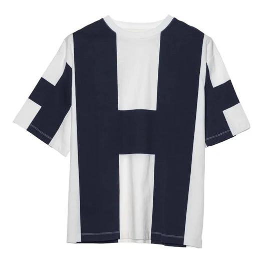 HÉST - Billy T-Shirt - Optical White/Navy