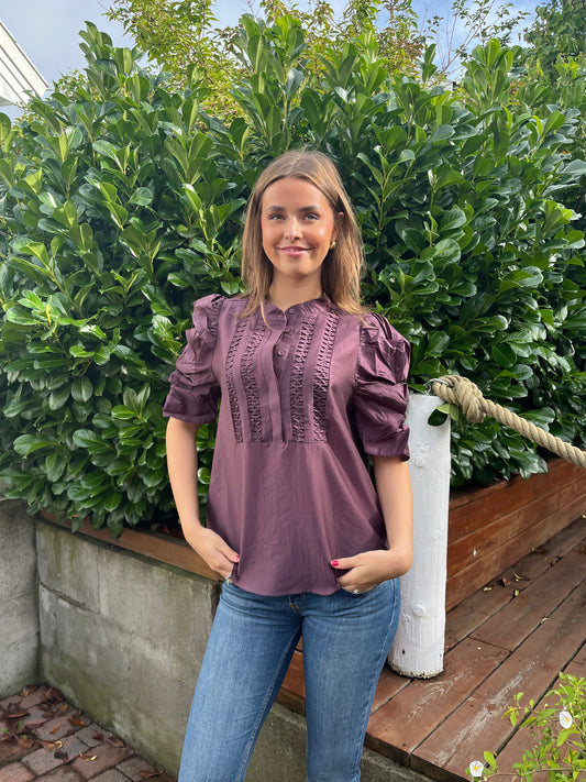 Gossia - AnnSofiGO Lull Blouse - Plum