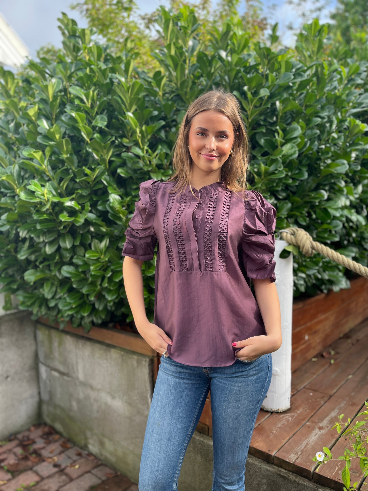 Gossia - AnnSofiGO Lull Blouse - Plum