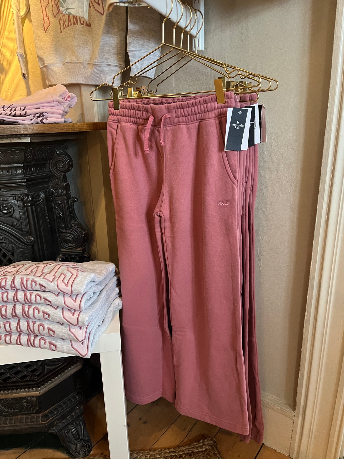 Essential Wide Leg Fleece - Mesa Rose