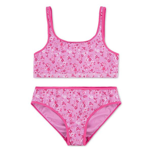 Abercrombie & Fitch -  Scoopneck 2 Pieces swimsuit - Fuchsia Pink