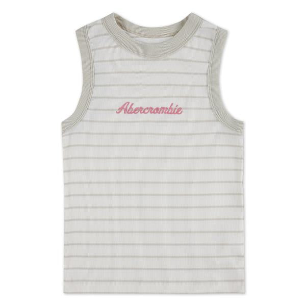 ABERCROMBIE & FITCH - Essential High neck tank - Jet Stream