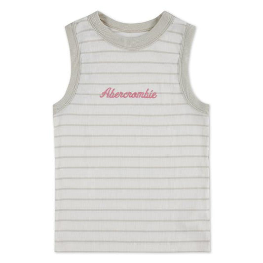 ABERCROMBIE & FITCH - Essential High neck tank - Jet Stream