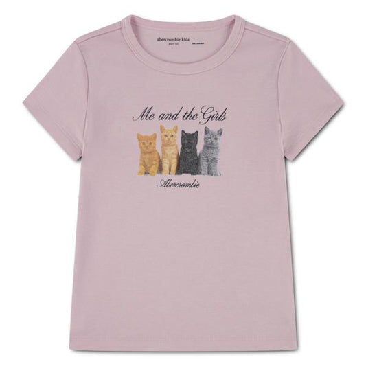 Abercrombie & Fitch -  AFG Me & The girls baby Tee - Pink