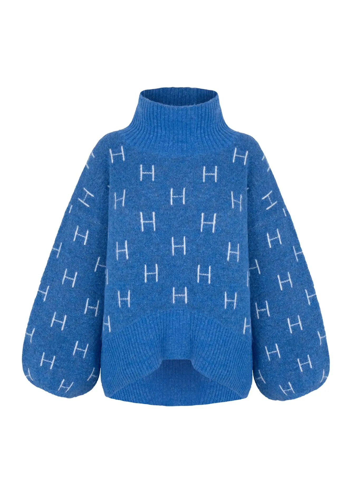 Hést - FAM Short Sweater - Blue Yonder