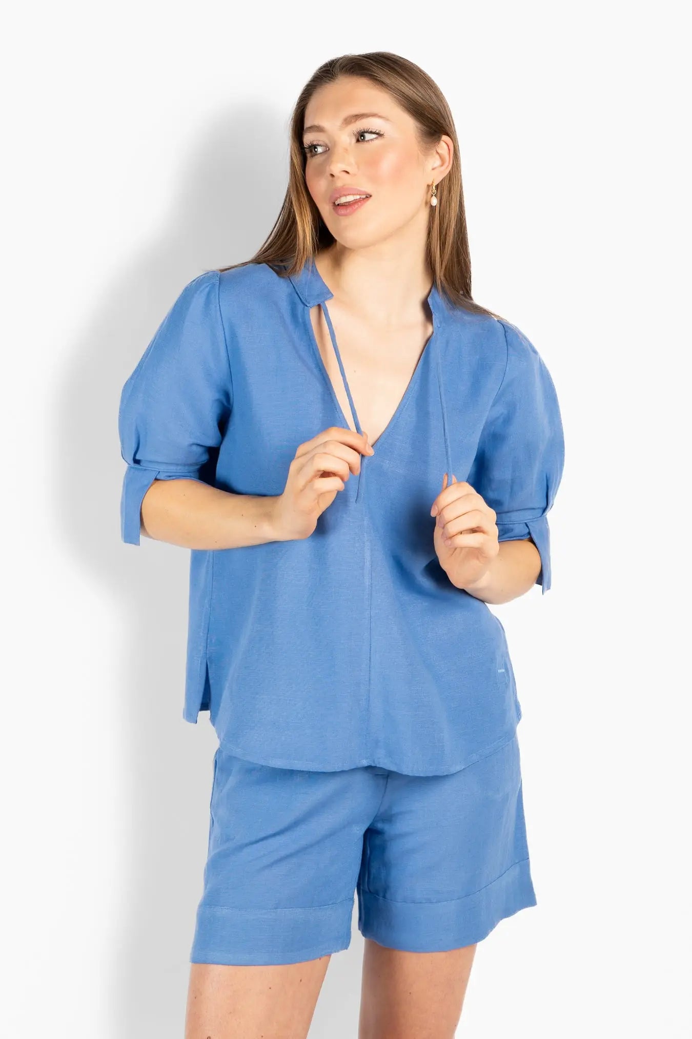 HÉST - TILLI Blouse - Blue Yonder