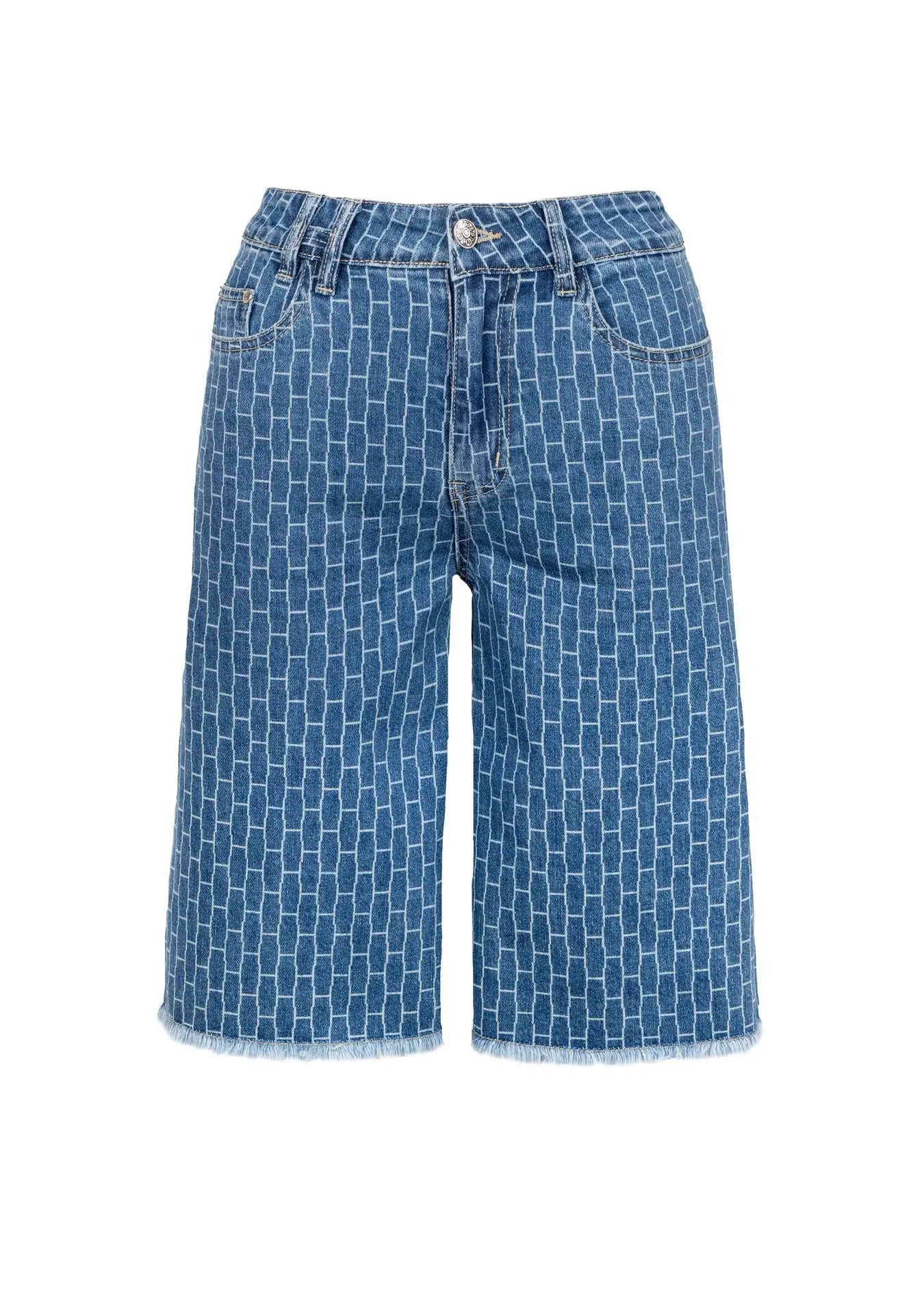HÉST - DHARMA Shorts - Light wash blue denim