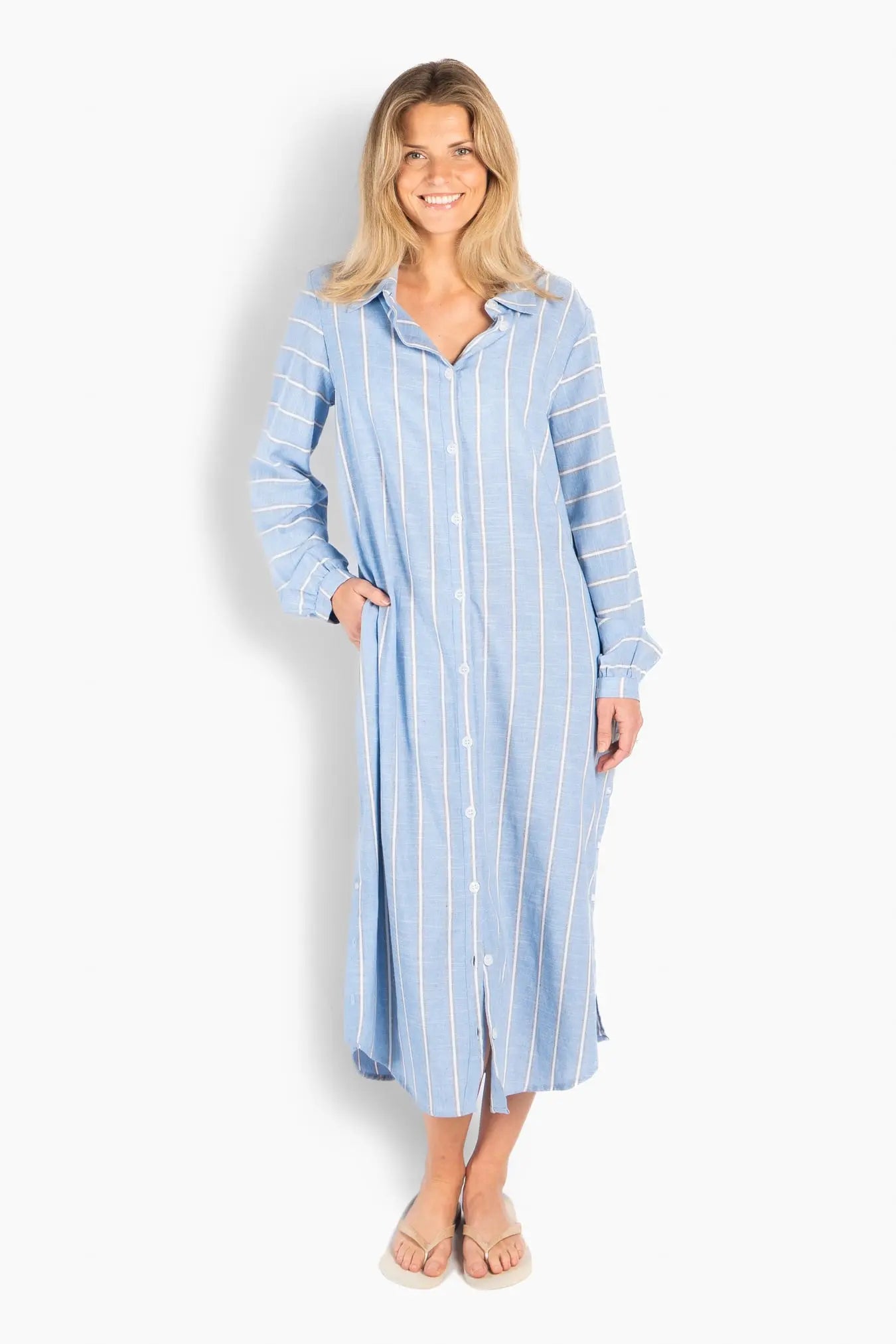 HÉST - BELLA Dress - Blue Yonder