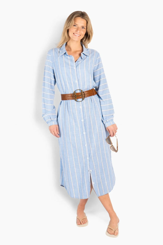 HÉST - BELLA Dress - Blue Yonder
