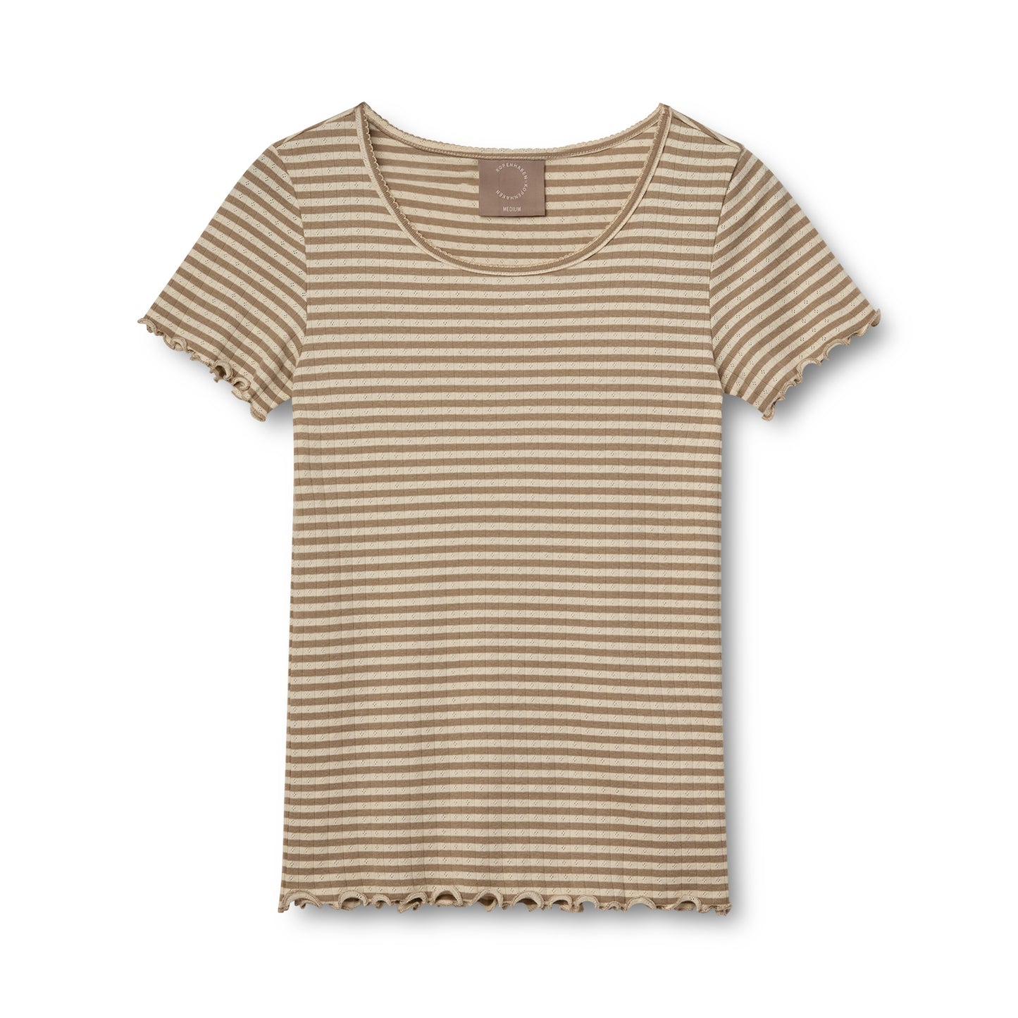KOPENHAKEN - Soft T-shirt Stripe - Savannah Tan