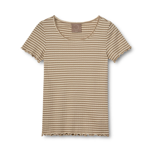 KOPENHAKEN - Soft T-shirt Stripe - Savannah Tan