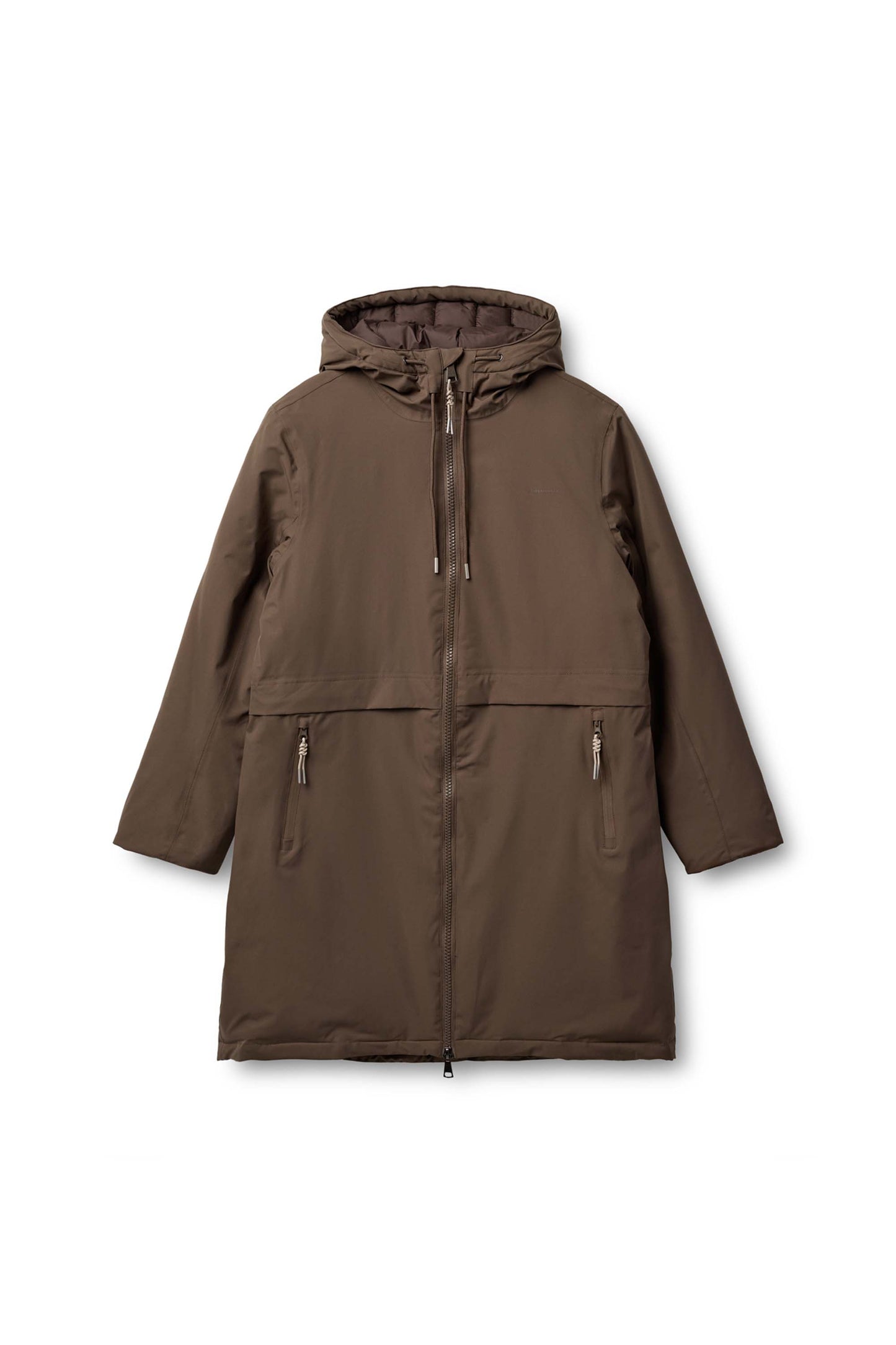 KOPENHAKEN - Zelia lady long jacket - Chocolate Chip