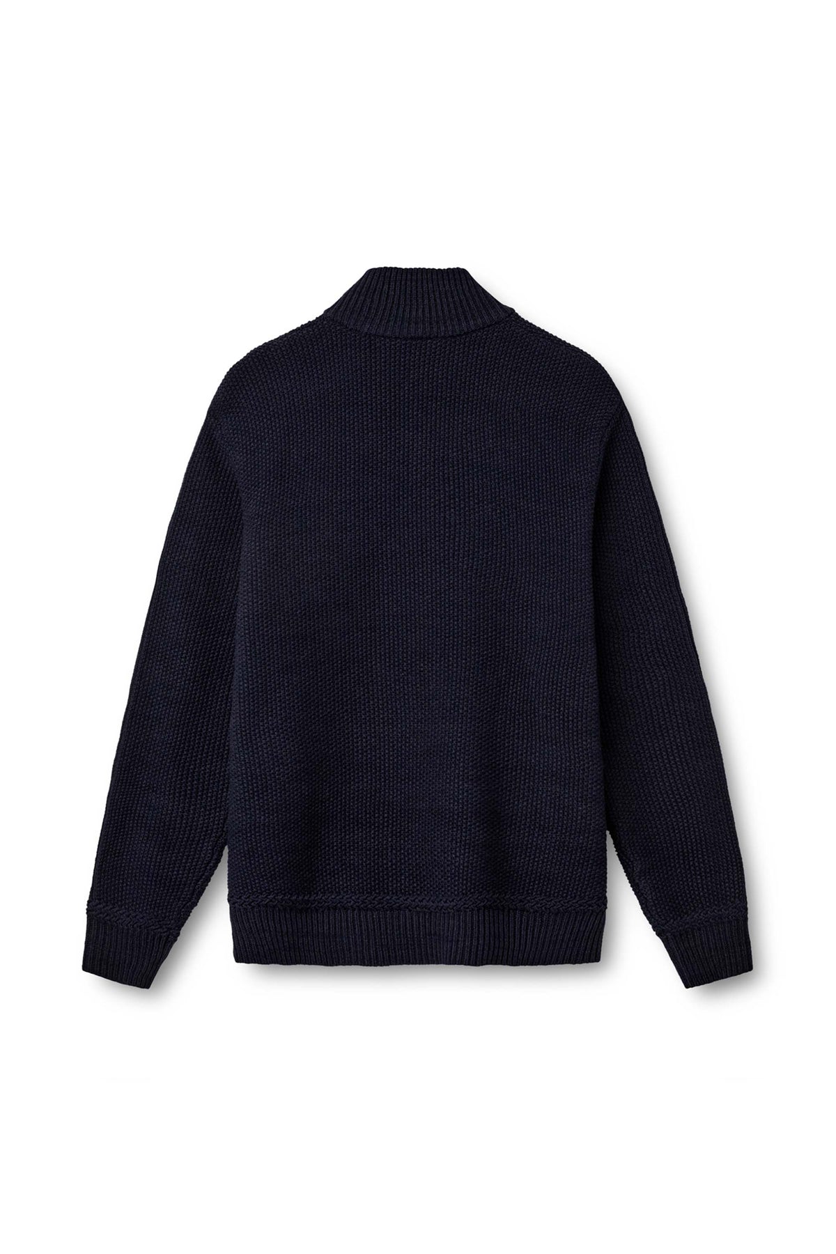 KOPENHAKEN - Emil Men 1/2 Zip knit - Anthracite