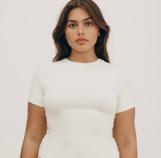 Flex Tee - Off White (Organic Basics)