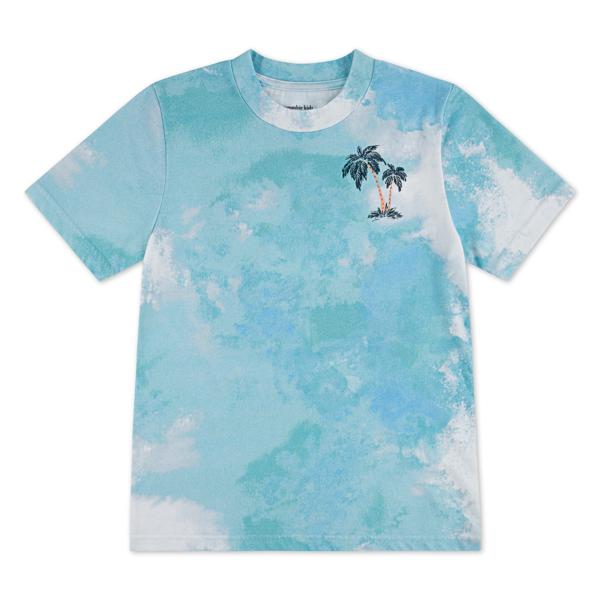 ABERCROMBIE & FITCH - Palm Springs Tee - White/green/blue