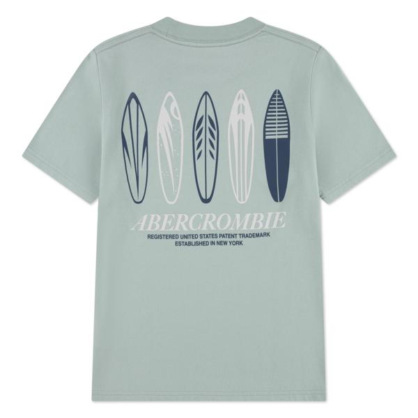 Abercrombie & Fitch -  Surfs Up Tee - Green