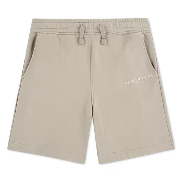 ABERCROMBIE & FITCH - Sunfaded fleece shorts - Simply Taupe