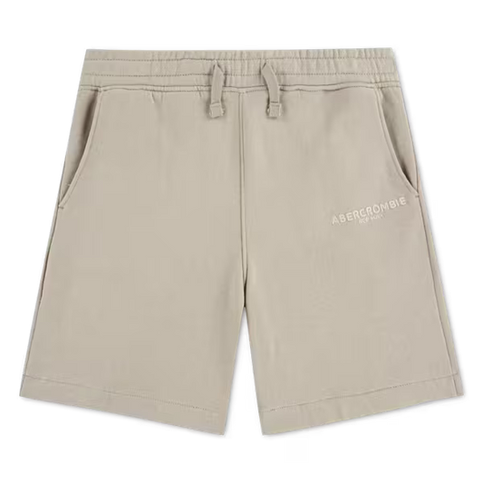 ABERCROMBIE & FITCH - Sunfaded fleece shorts - Simply Taupe