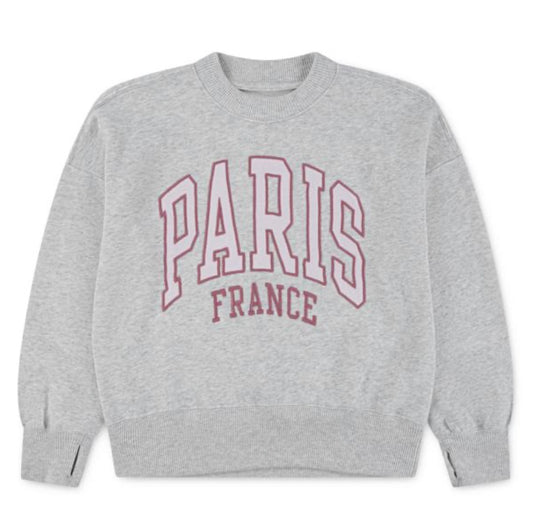 AFG I Heart Paris Crew - Light Grey Heather