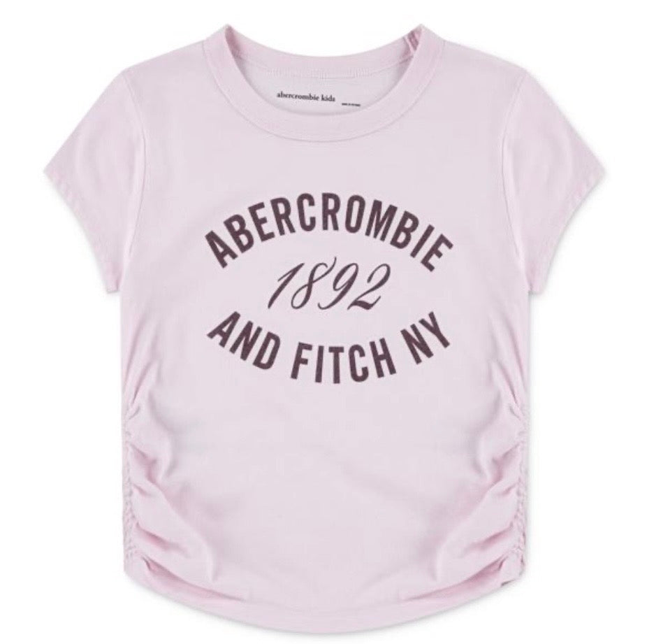 ANF 1892 Ruched Tee - Cradle Pink