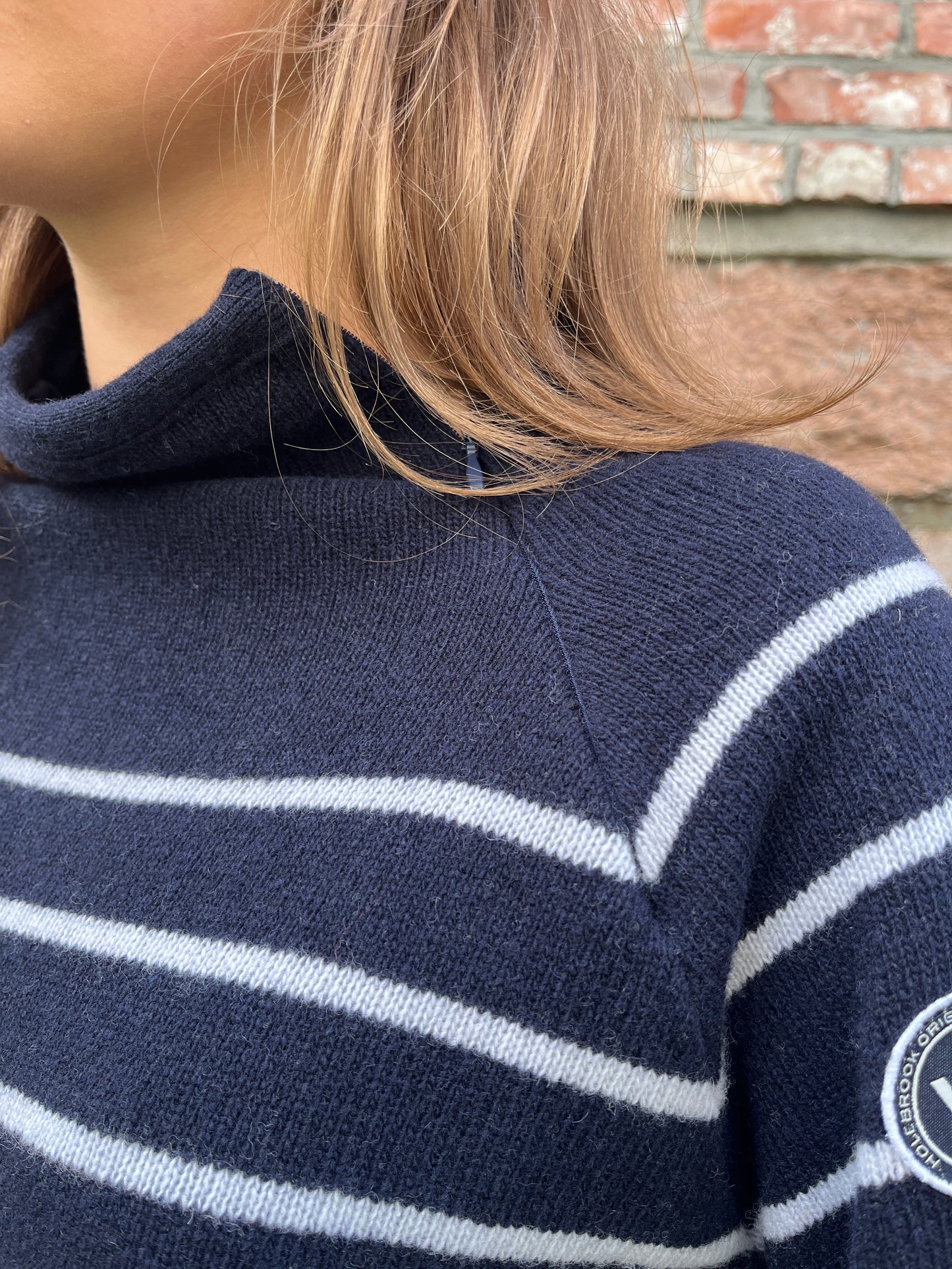 Martina Sweater Windproof  Navy/Off-White (Holebrook)