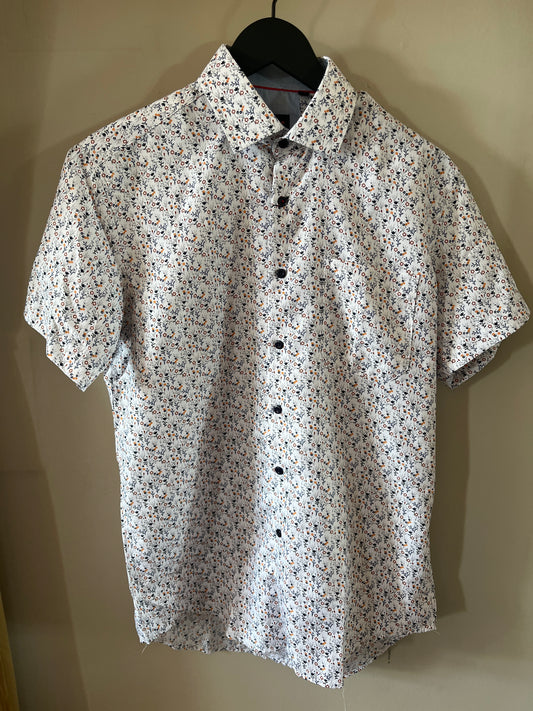 BERNTSON - Flower short-sleeve - White