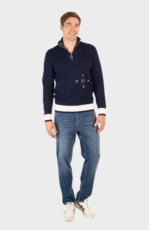 HÉST - TED Half Zip - Navy Blazer