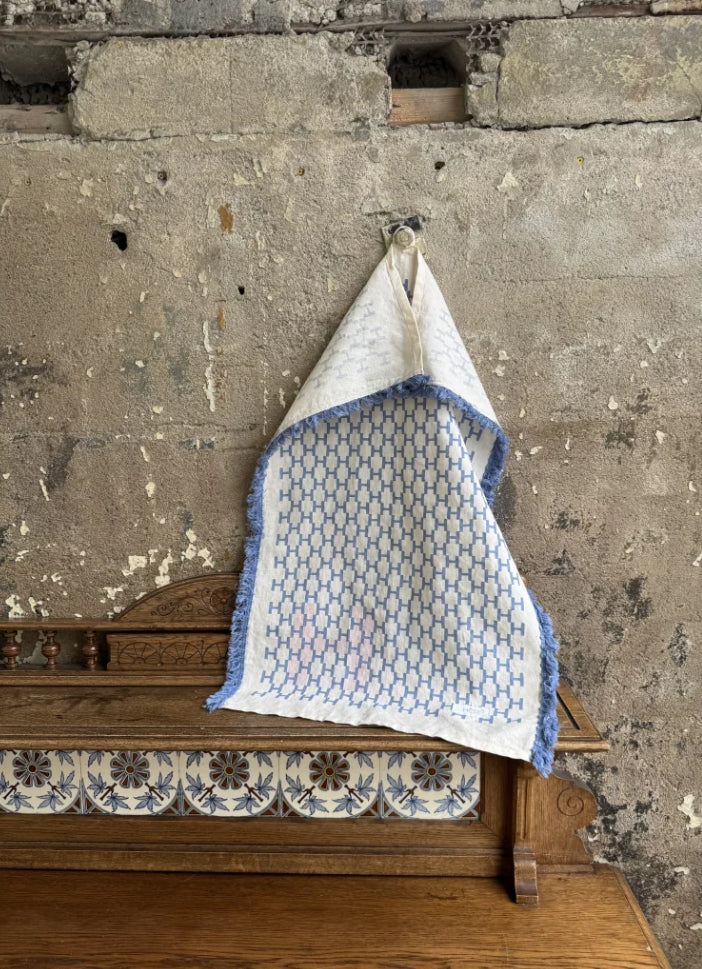 Linnen towel - Faded denim