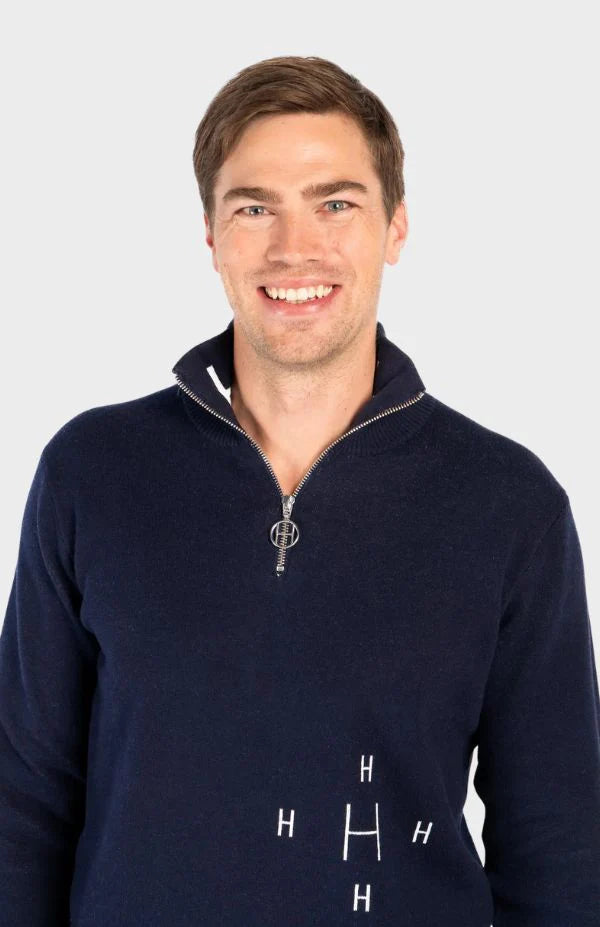 HÉST - TED Half Zip - Navy Blazer