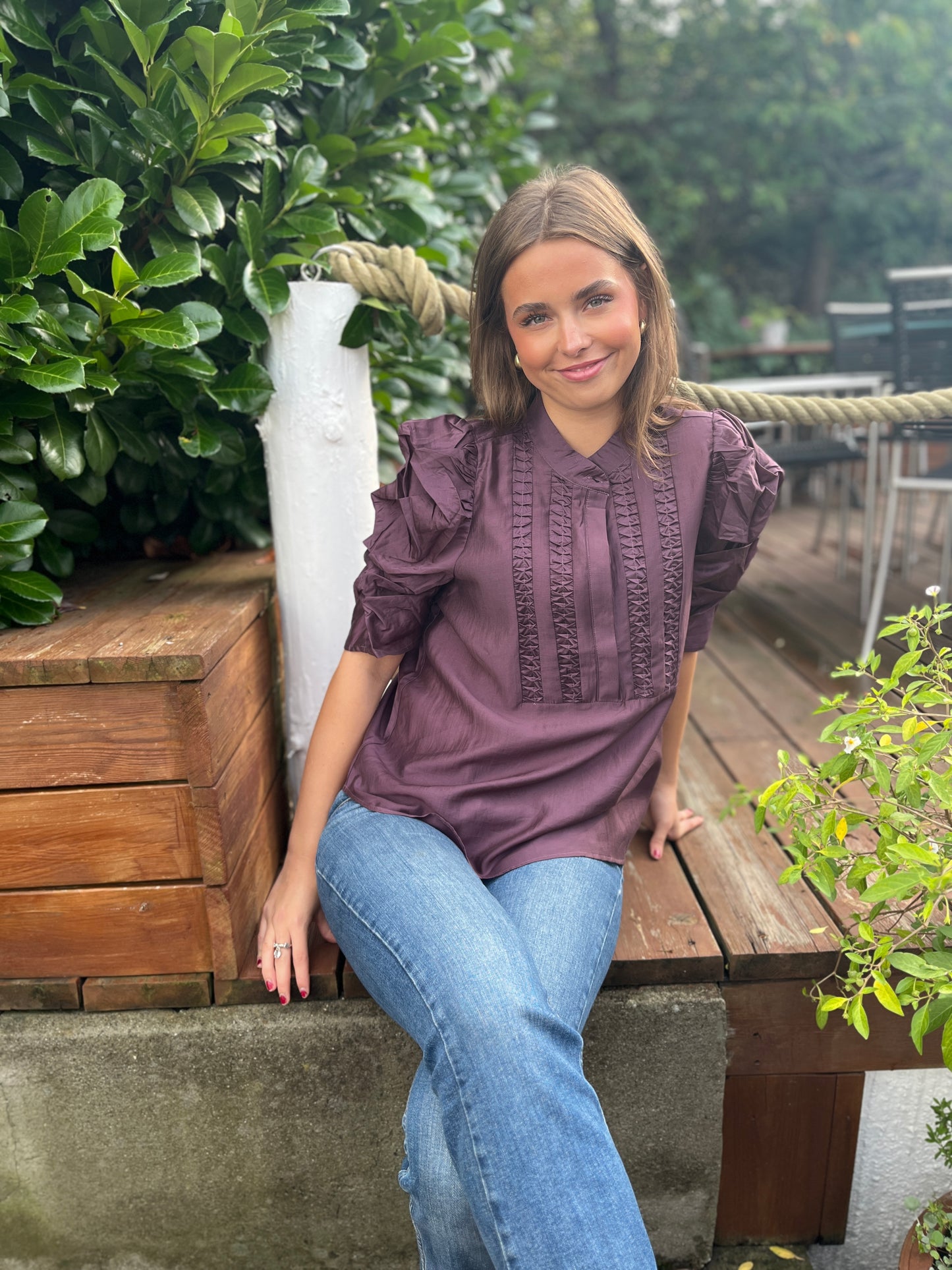 Gossia - AnnSofiGO Lull Blouse - Plum