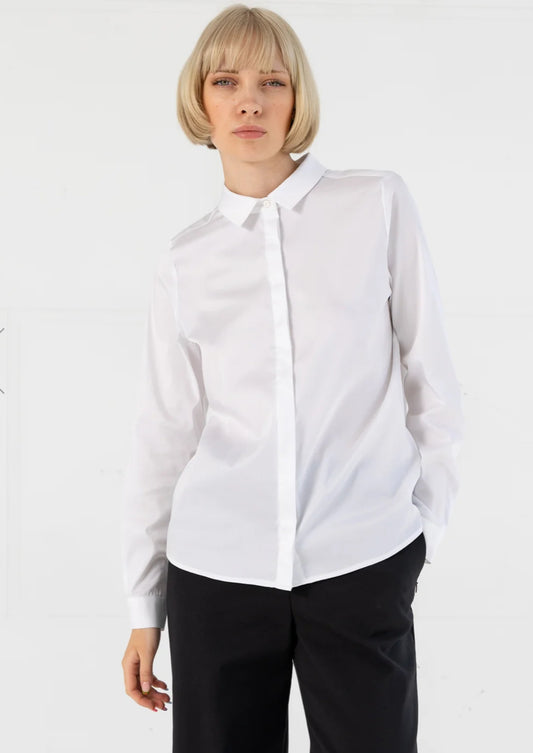 Fitted classic shirt - White