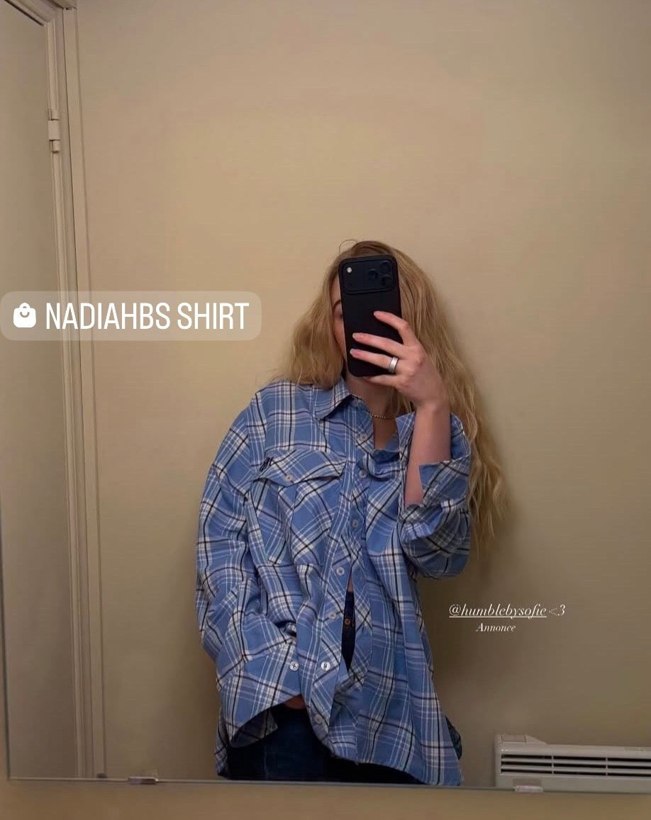 HUMBLE - NadiaHBS Shirt - Light blue combi