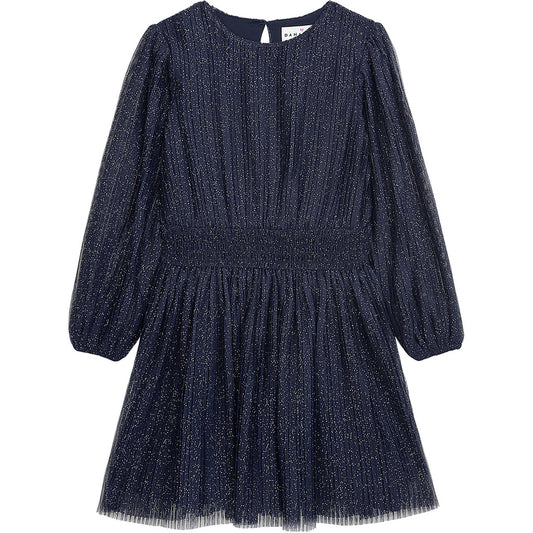 DANAMADE - Dress DLEVKE - Navy glitter