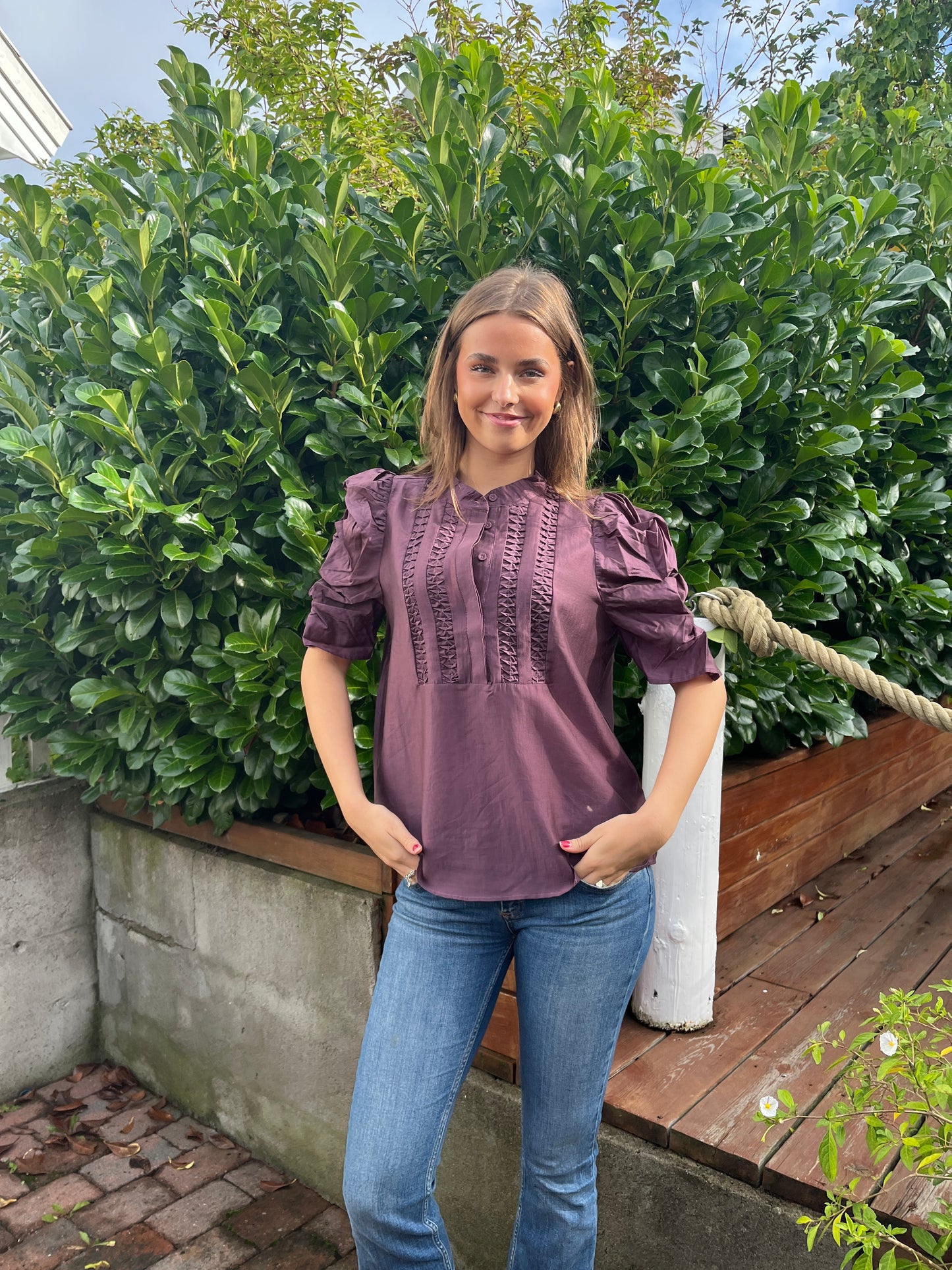 Gossia - AnnSofiGO Lull Blouse - Plum