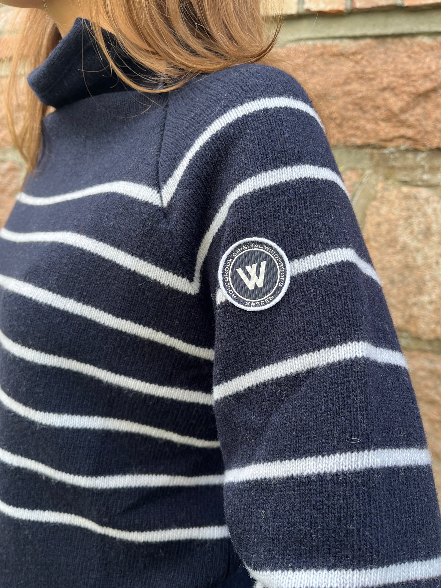 Martina Sweater Windproof  Navy/Off-White (Holebrook)