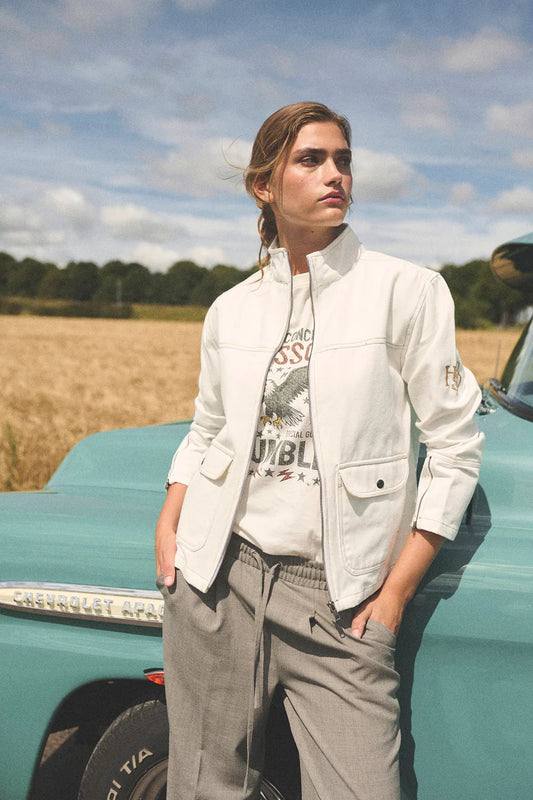 HUMBLE - NATANAHBS Jacket - Off White combi