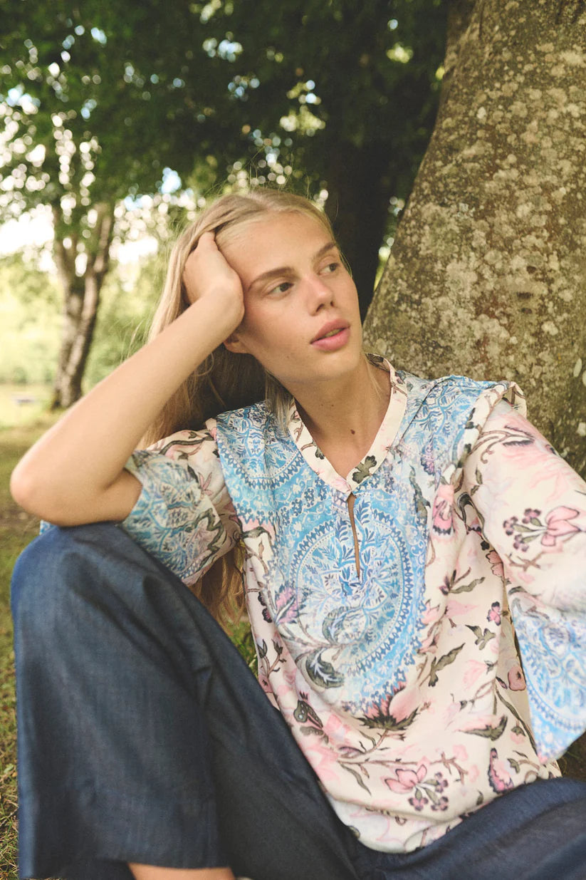 HUMBLE -  JOSAG SHIRT - Off white combi