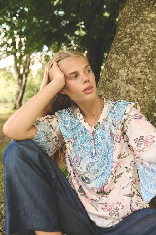 HUMBLE -  JOSAG SHIRT - Off white combi