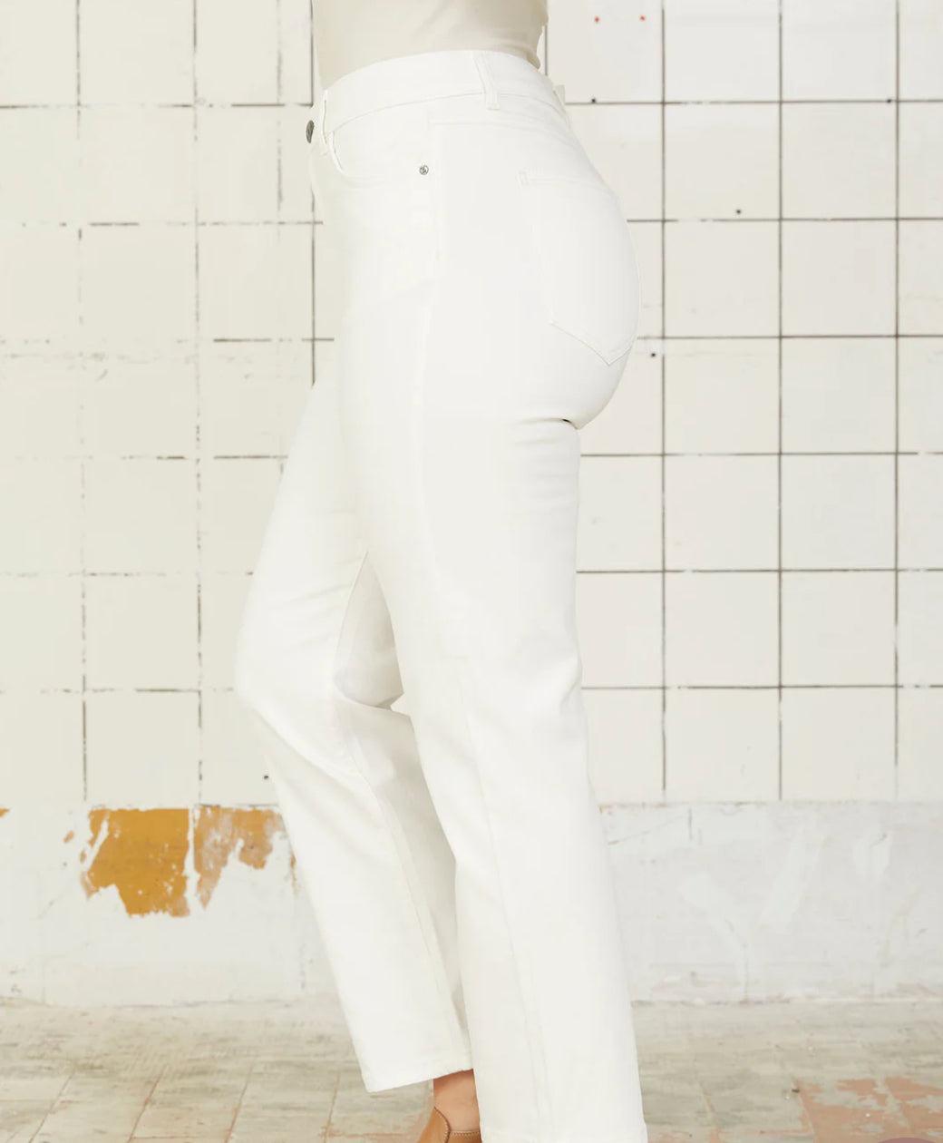 I Say Straight Pant - Hvit