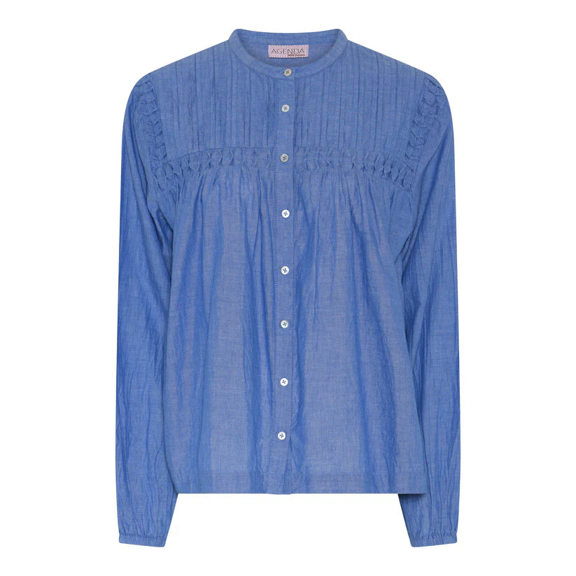 HUMBLE -  JASMIAAG SHIRT - Chambray blue