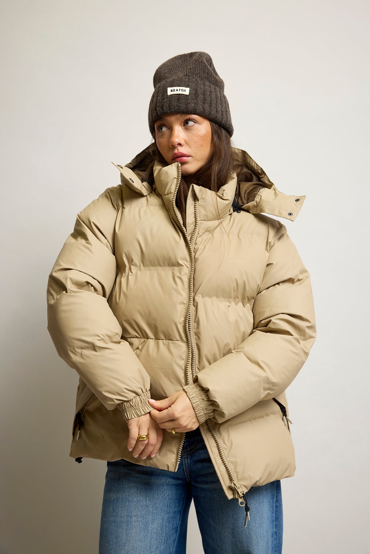 KOPENHAKEN - Haze short jacket  - Savannah Tan