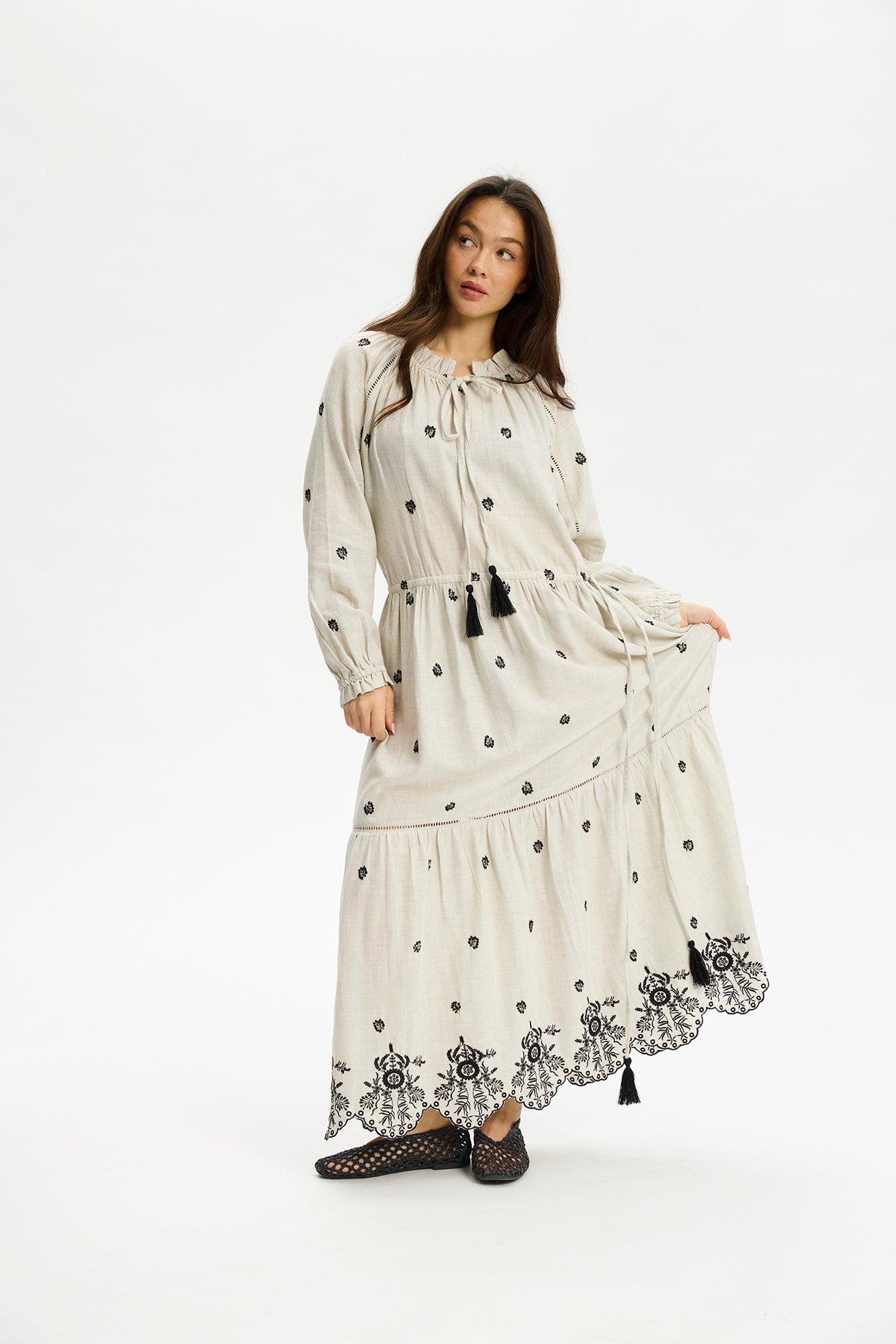 KOPENHAKEN - Kolkatta dress - Ecru