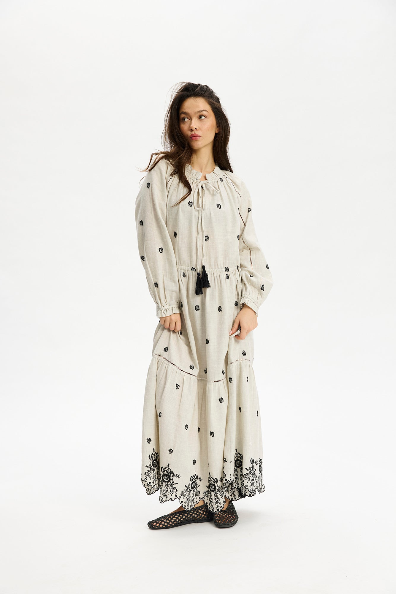 KOPENHAKEN - Kolkatta dress - Ecru
