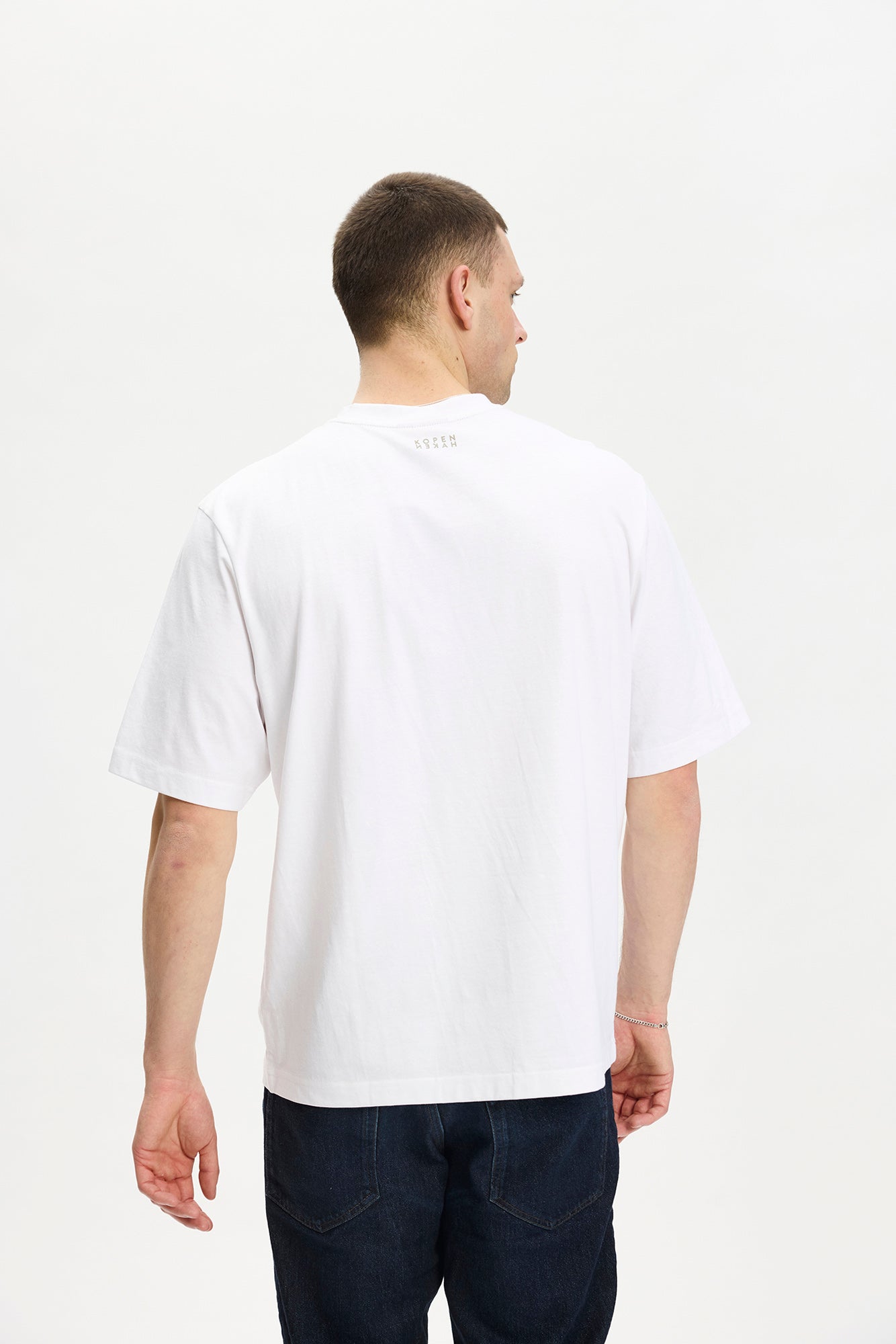 KOPENHAKEN - Nebraska T-shirt oversize  - Bright white
