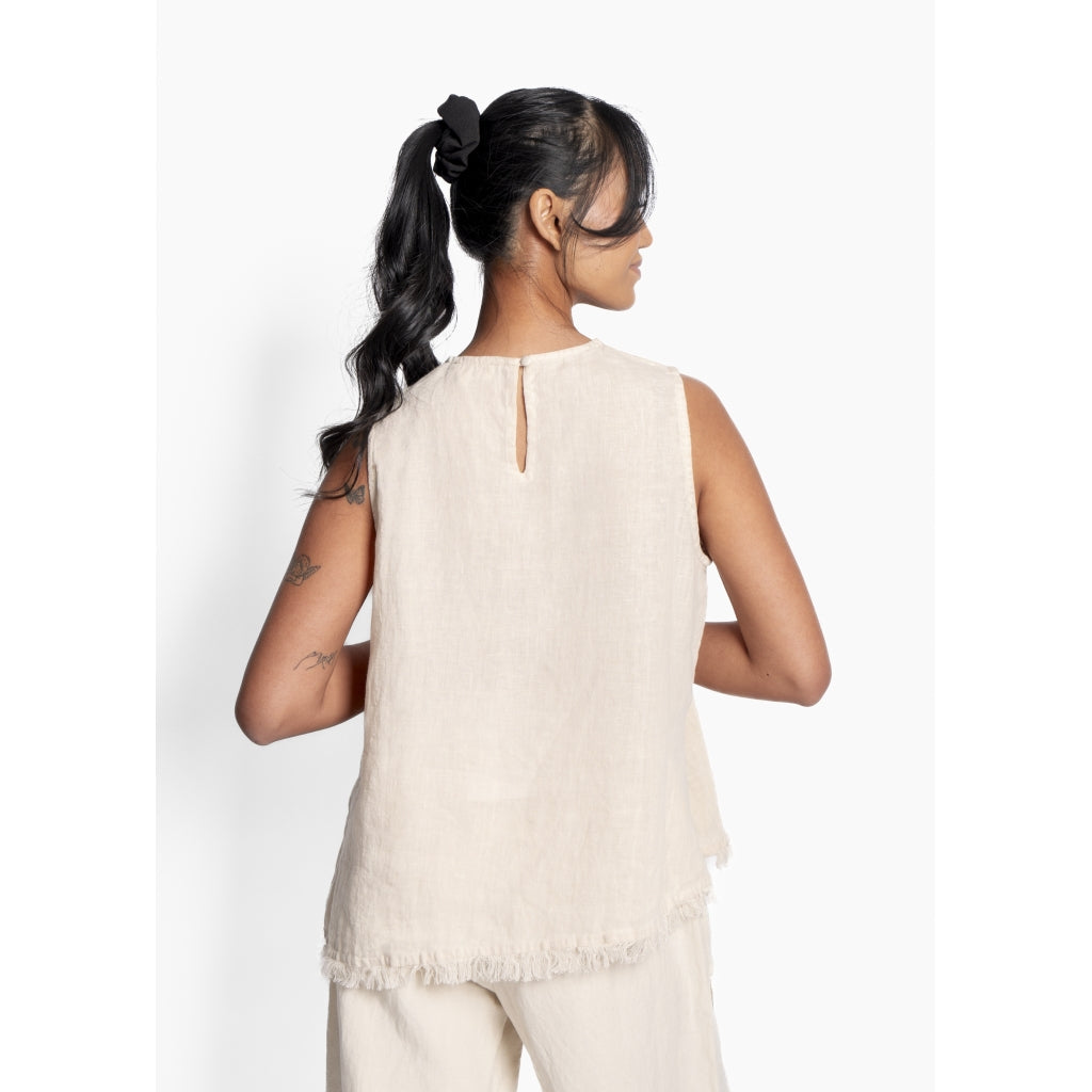 LILA Linen Topp - Summer Sand