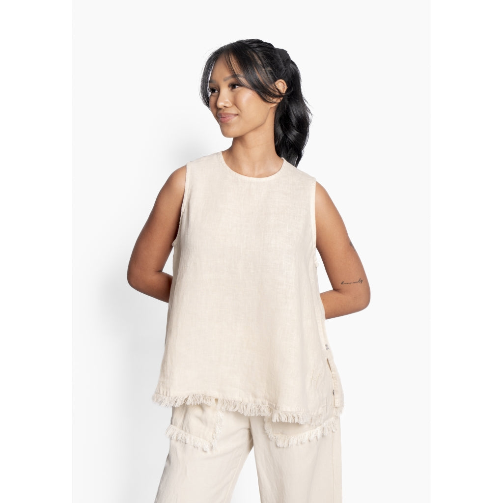 LILA Linen Topp - Summer Sand